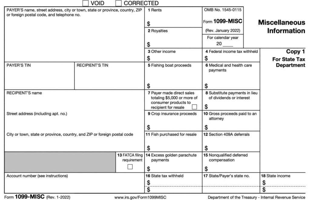 1099 Form 2024 2025 Miscellaneous Income 1099 Forms TaxUni