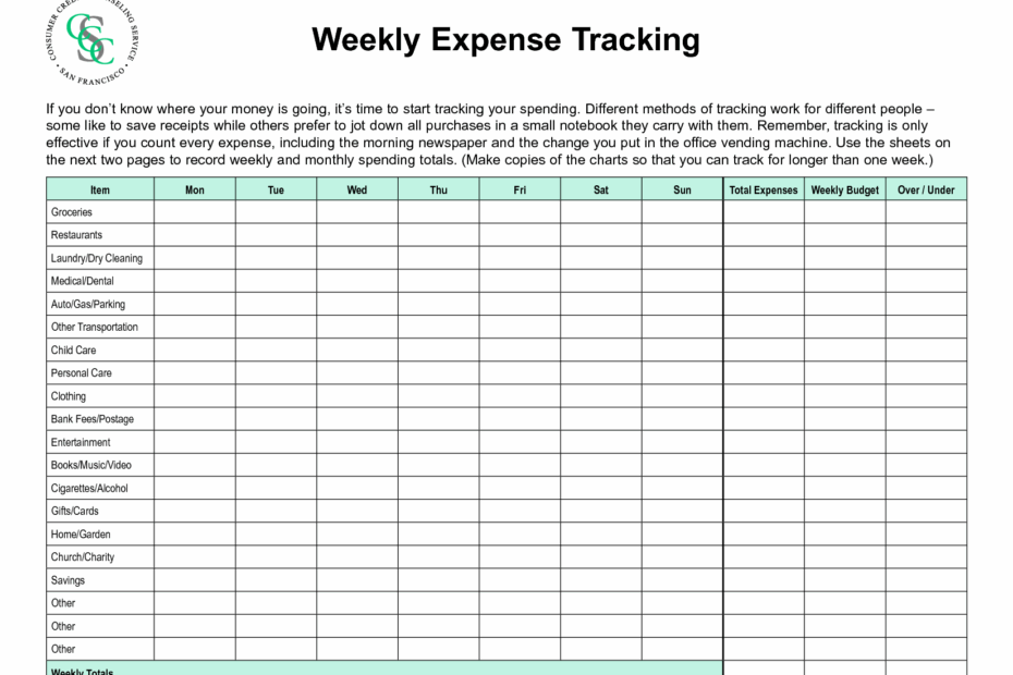 6 Best Images Of Printable Household Expense Sheet Printable Monthly