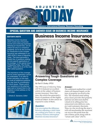 Buisness Income Insurance PDF