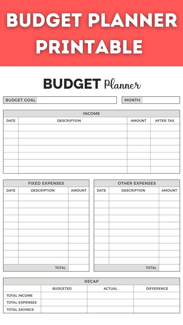 Bullet Journal Expense Tracker Printable Statbon