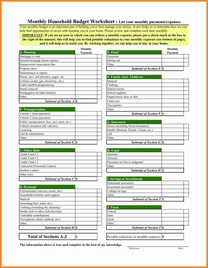 Daycare Expense Spreadsheet Home Sample For Monthly Expenses Db excel