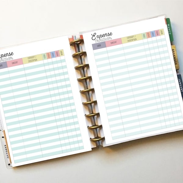 Direct Sales Expense Tracker Printable Happy Planner Mundopolf