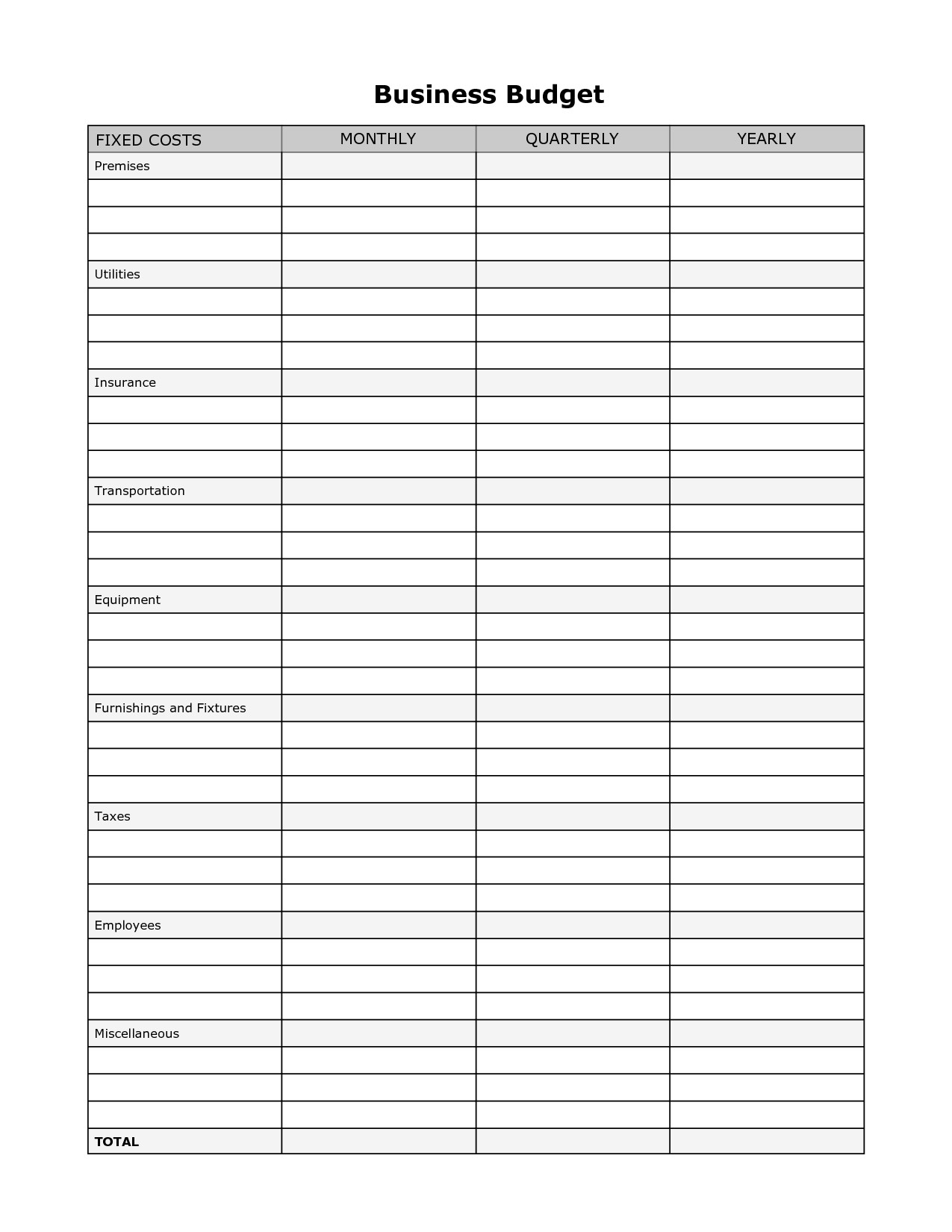Example Of Free Business Expense Spreadsheet Monthly Expenses Within 