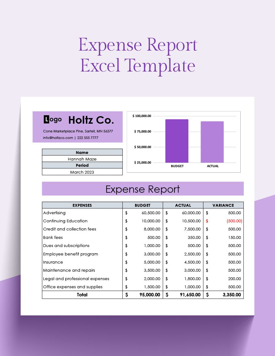 Free Expense Report Excel Template Google Sheets Excel Template
