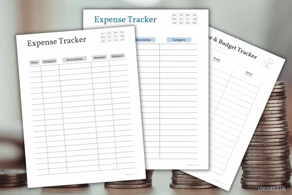 FREE Printable Expense Tracker Monthly Budget Trackers Love Our 