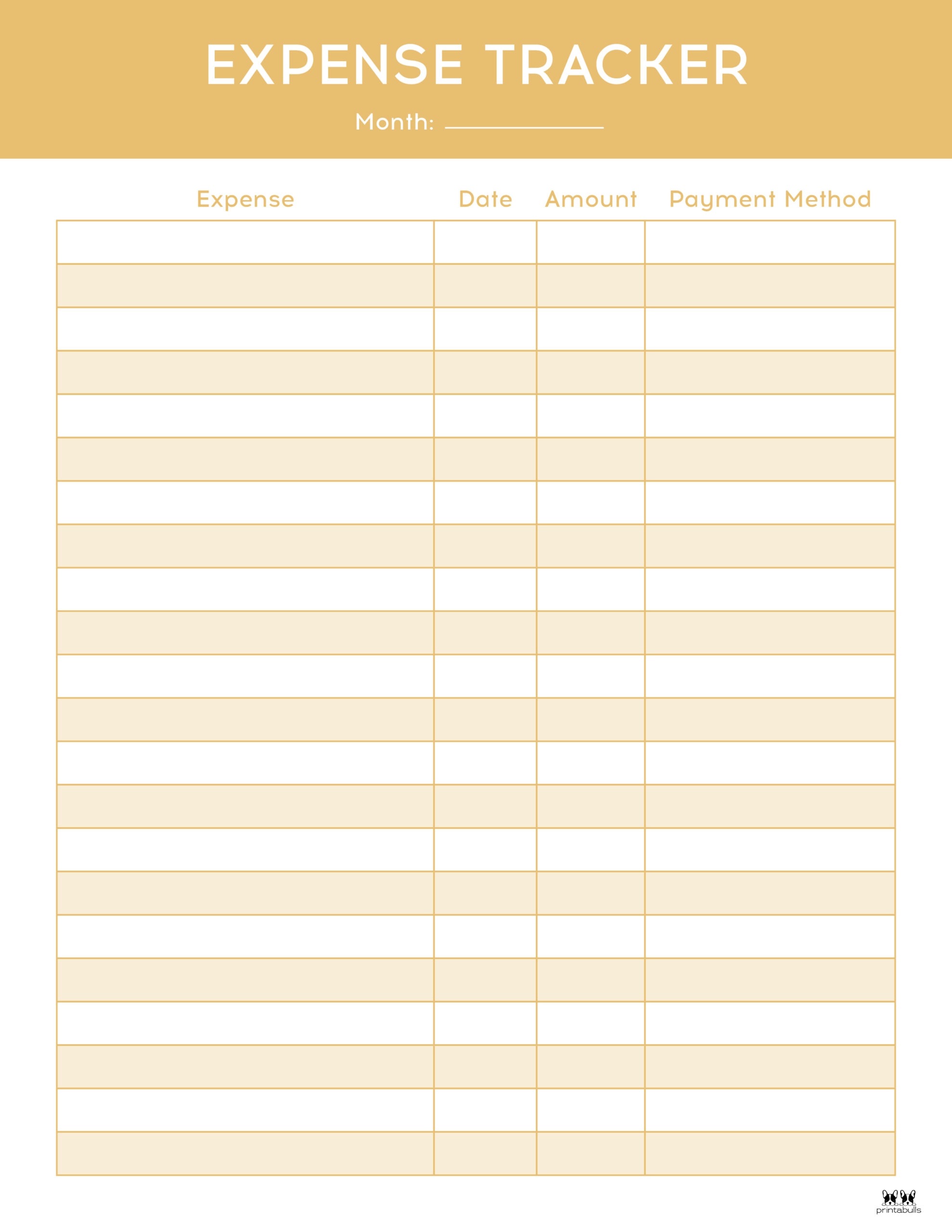 Free Printable Expense Tracking Sheets Printable Forms Free Online