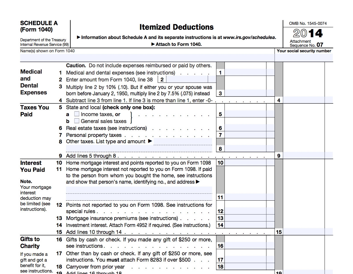 Itemized Deductions Worksheet Db excel