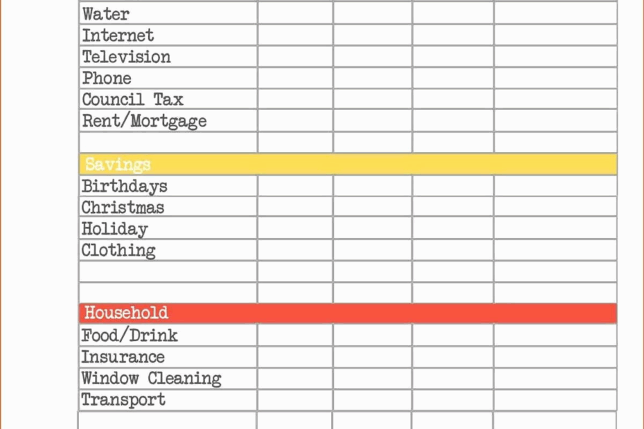 Printable Income Expense Sheet Daxhouses