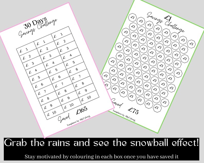 Printable Low Income Savings Challenge Bundle Printable Etsy